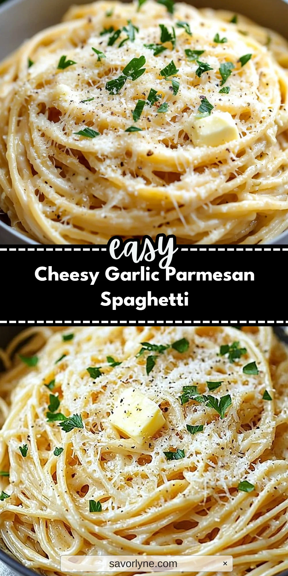 Cheesy Garlic Parmesan Spaghetti