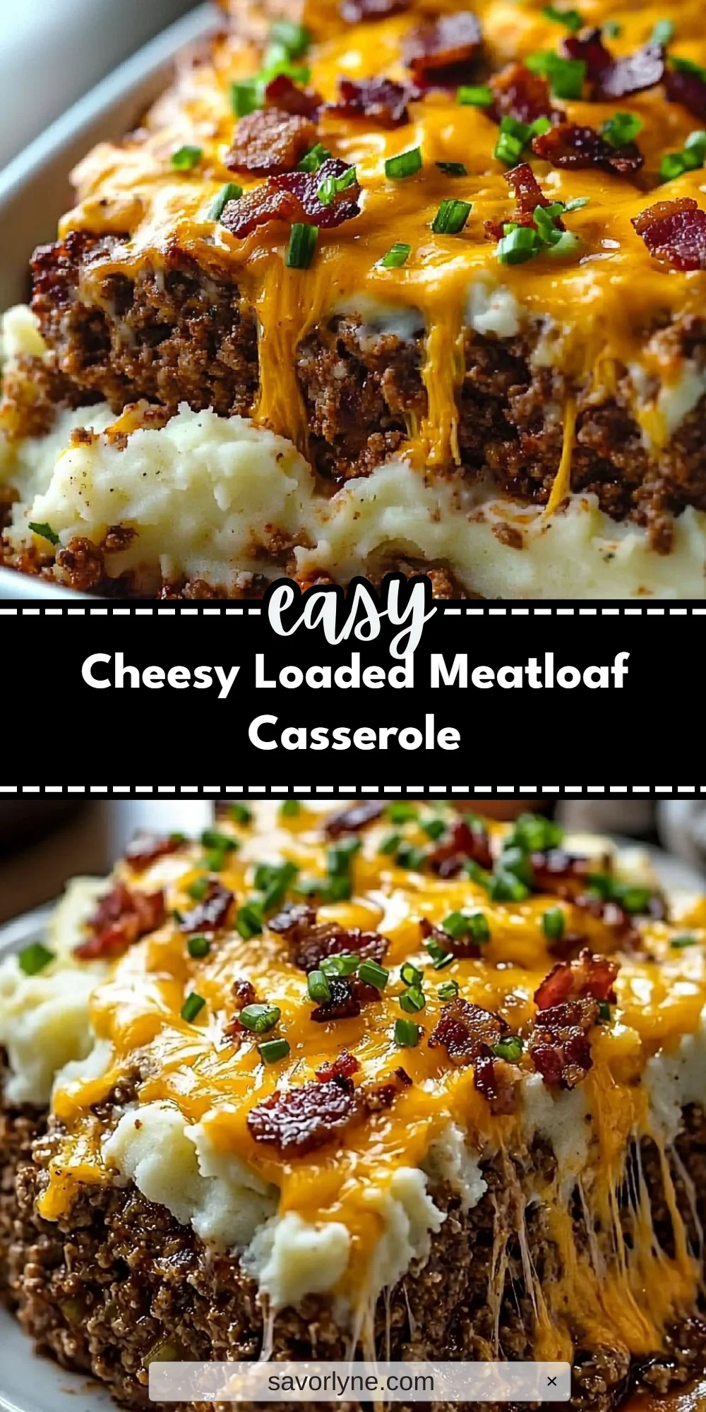 Cheesy Loaded Meatloaf Casserole