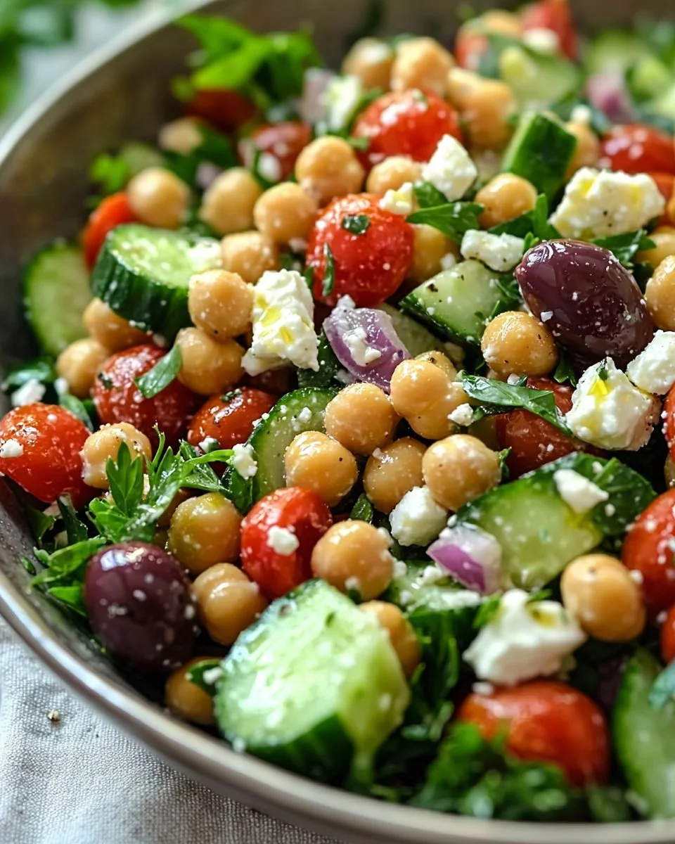 Chickpea Greek Salad