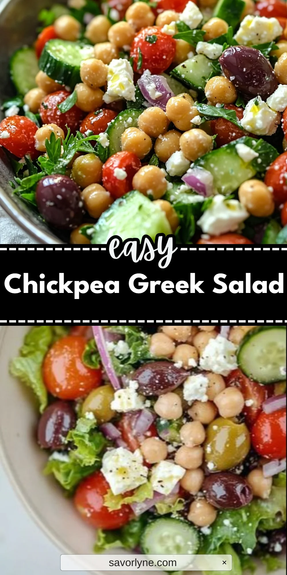Chickpea Greek Salad