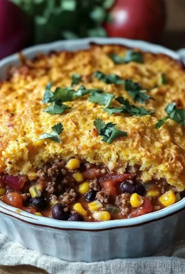 Delicious Cornbread Cowboy Casserole served in a rustic dish
