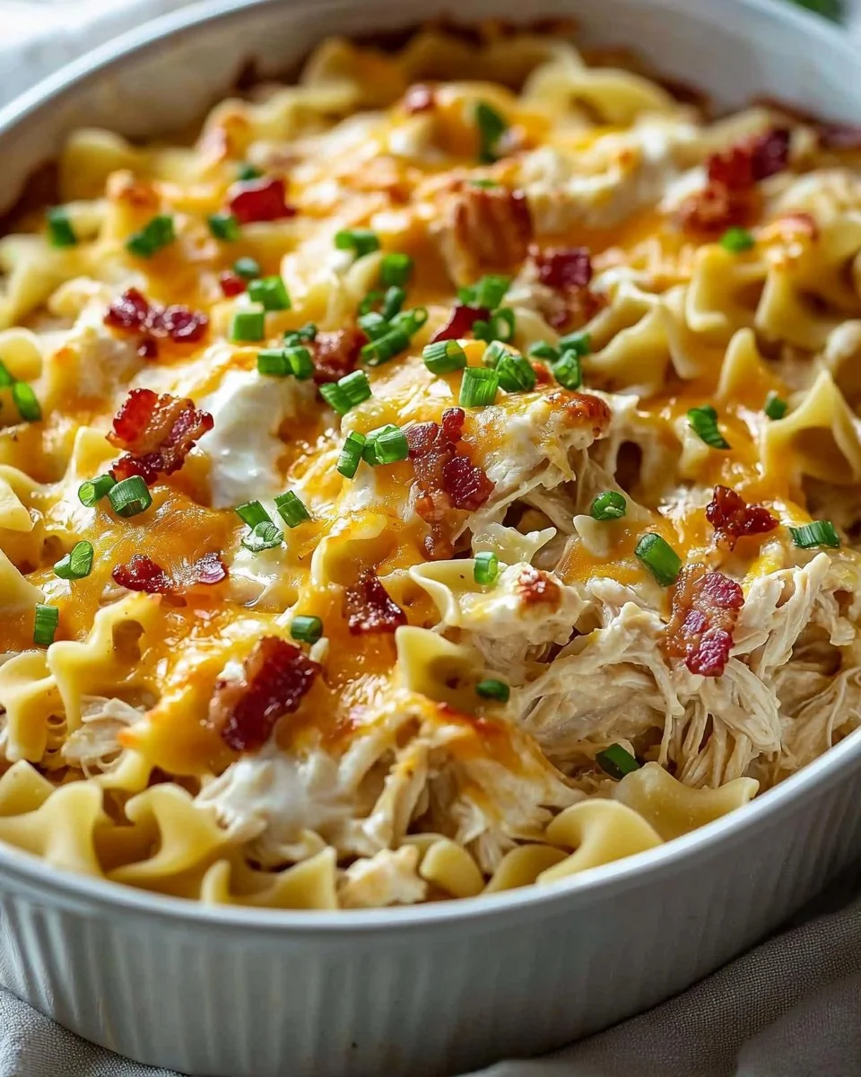 Delicious Crazy Good Casserole topped with cheese and baked to perfection