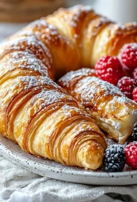 Delicious croissant French toast casserole baked with a golden crust