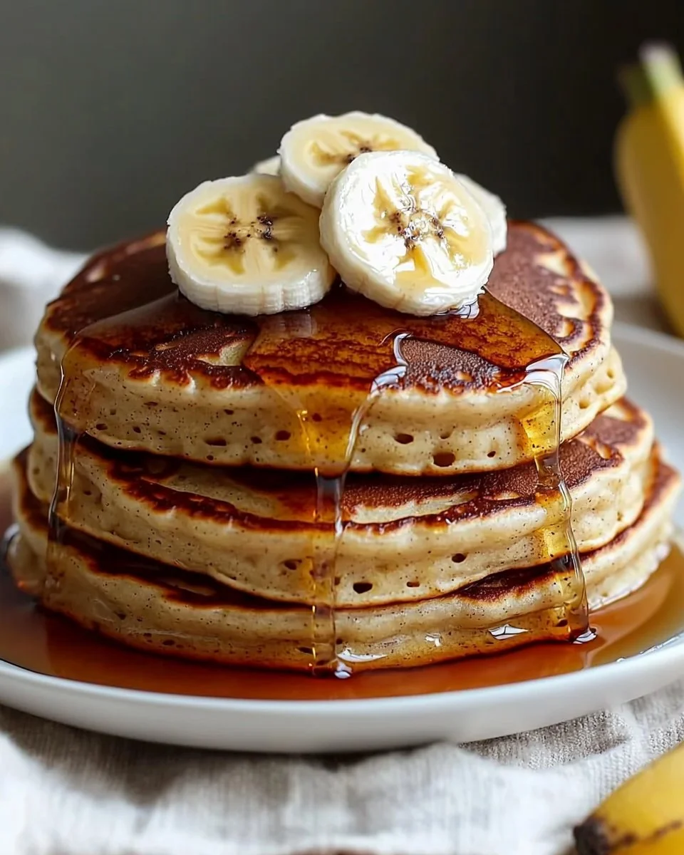 Fluffy Banana Pancakes