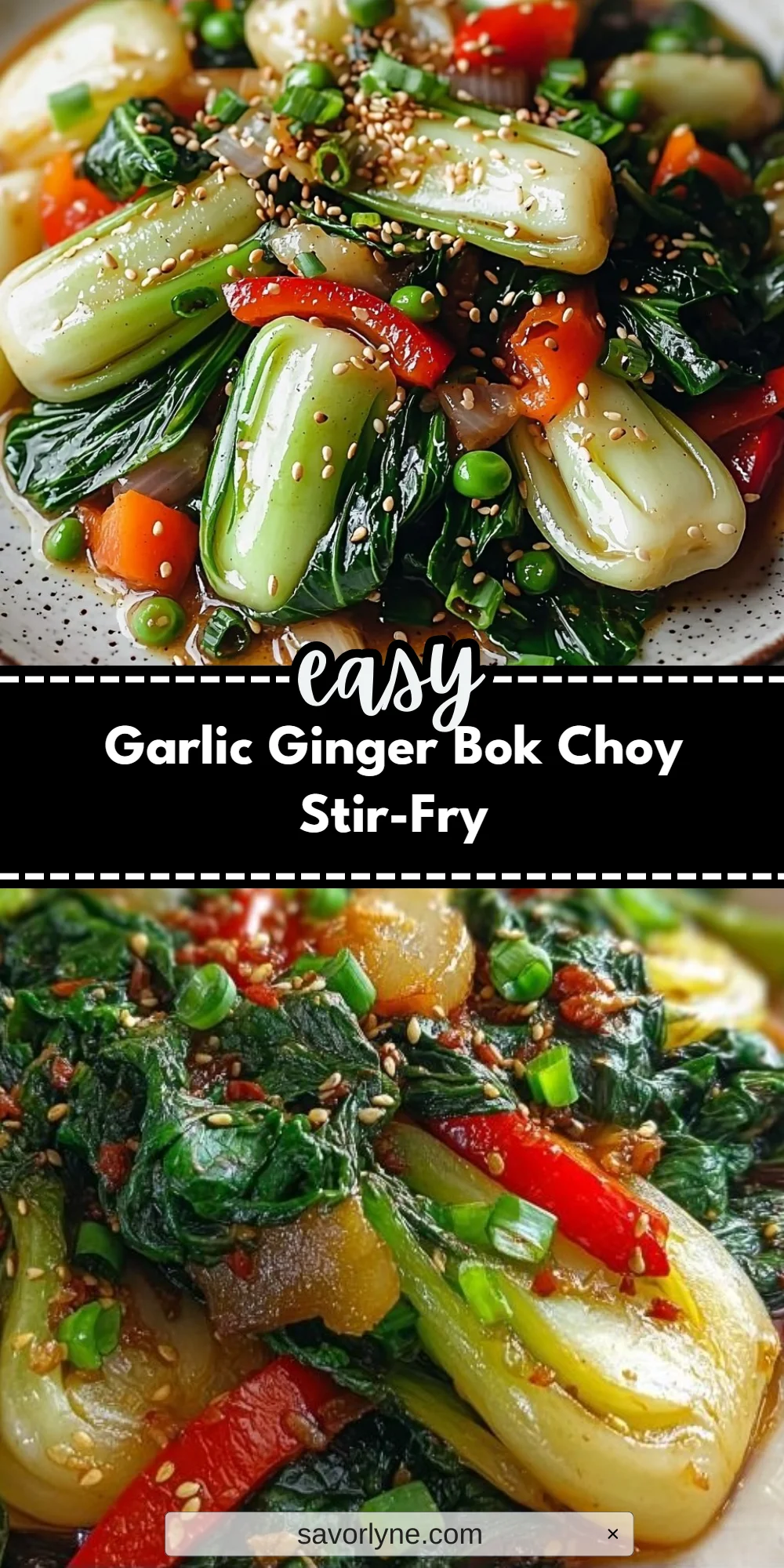 Garlic Ginger Bok Choy Stir-Fry