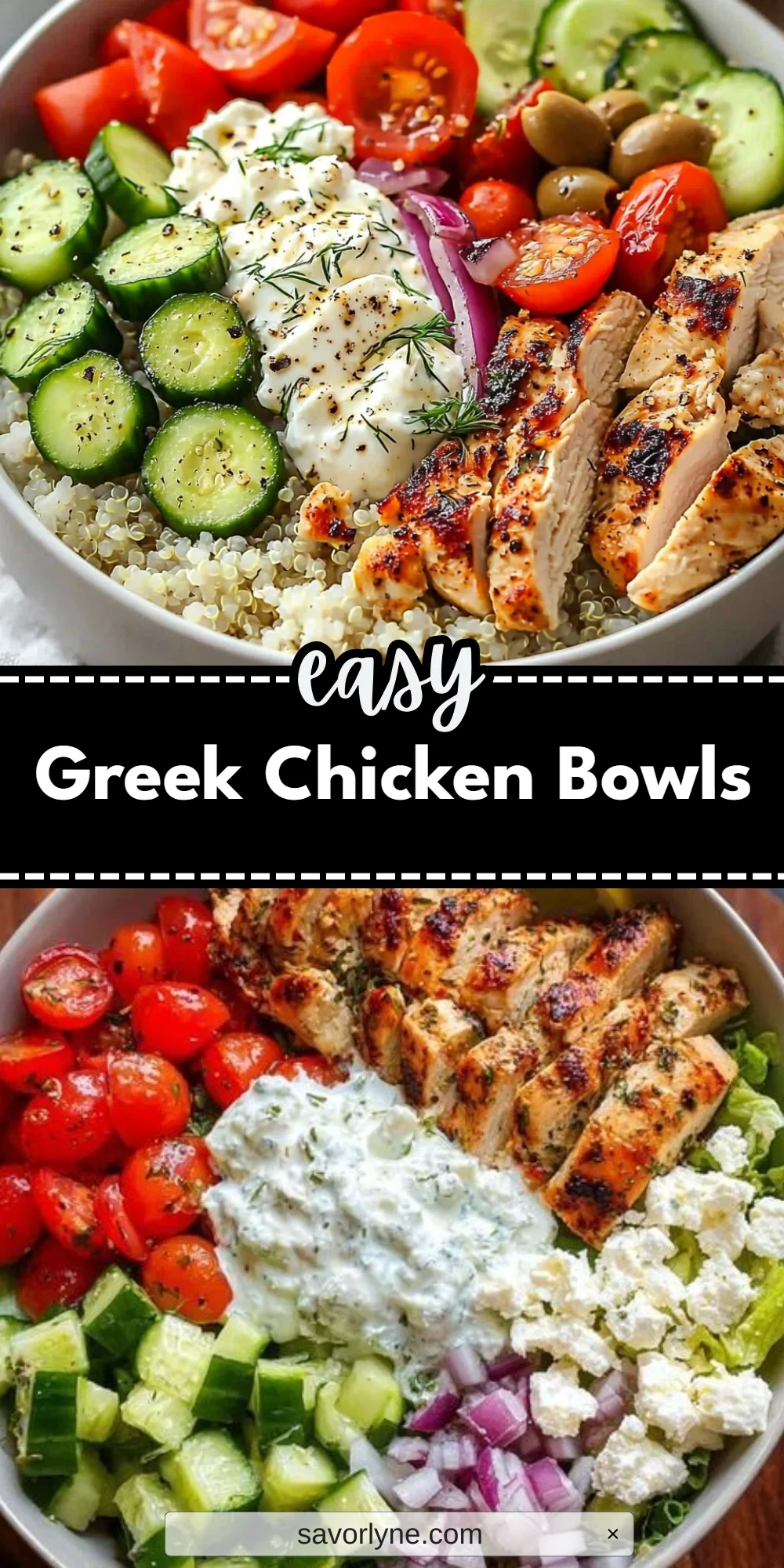 Greek Chicken Bowls