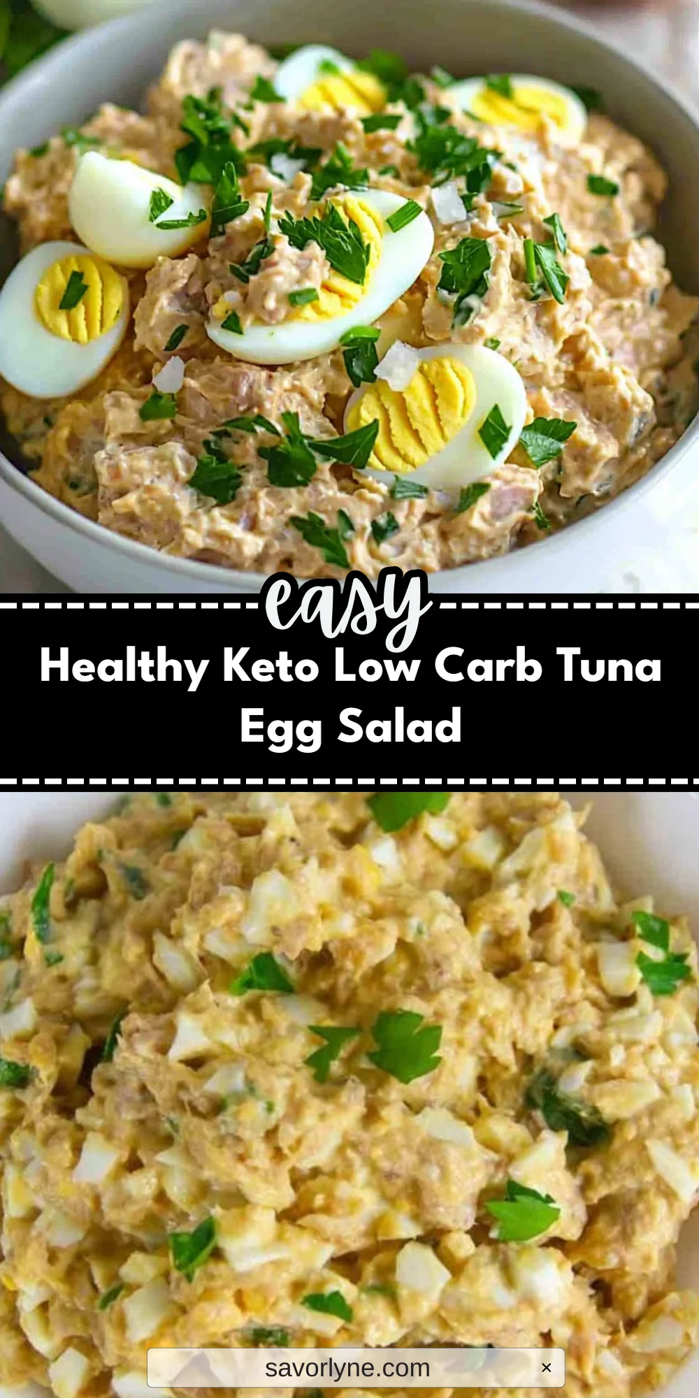 Healthy Keto Low Carb Tuna Egg Salad