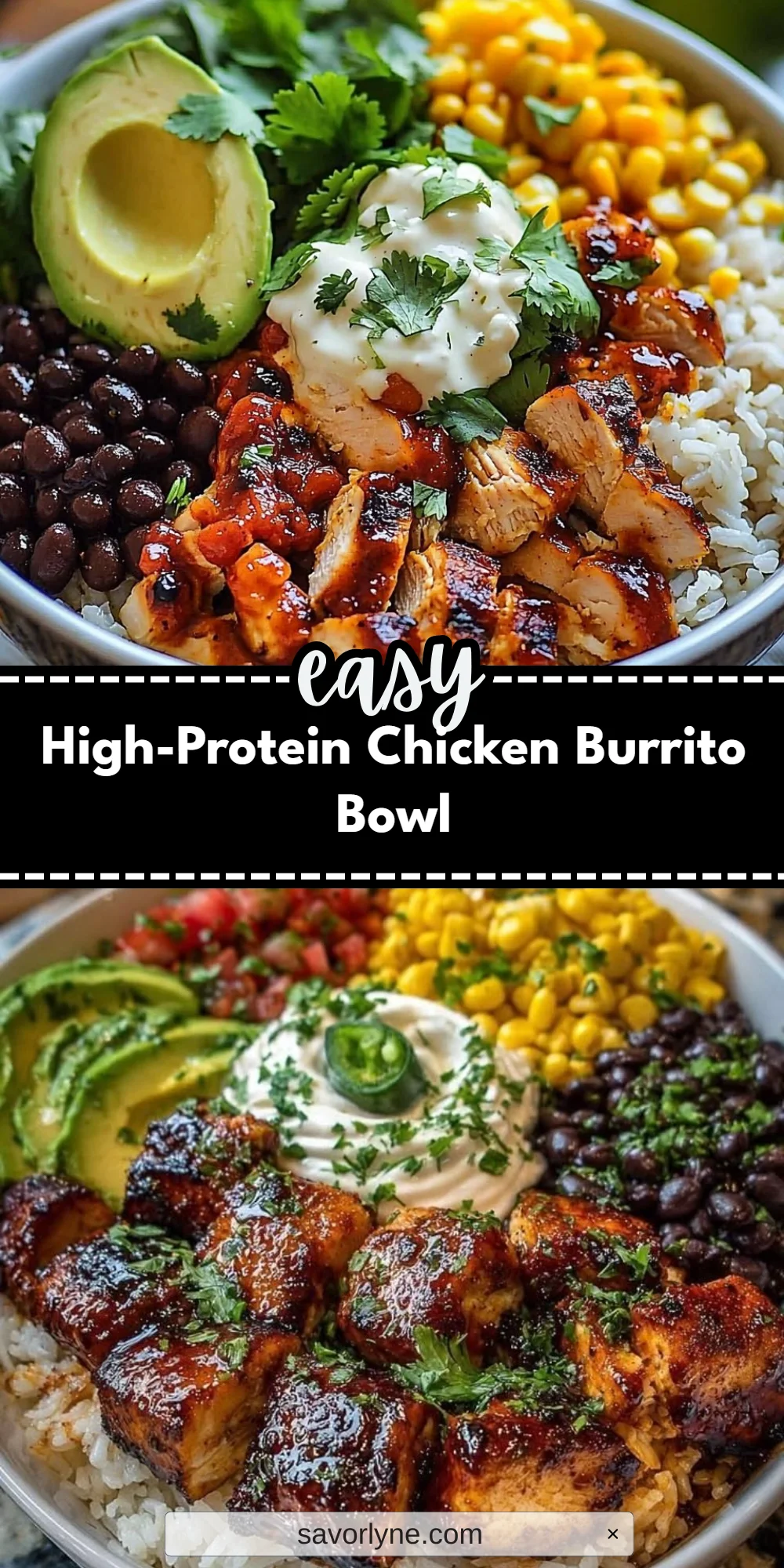 High-Protein Chicken Burrito Bowl