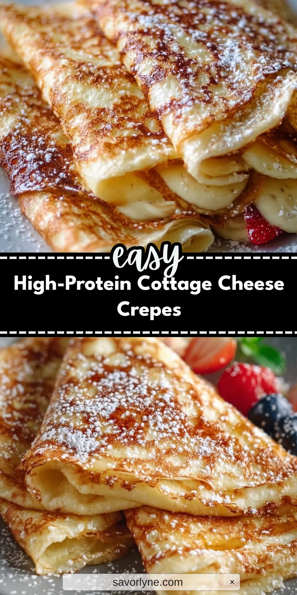 High-Protein Cottage Cheese Crepes