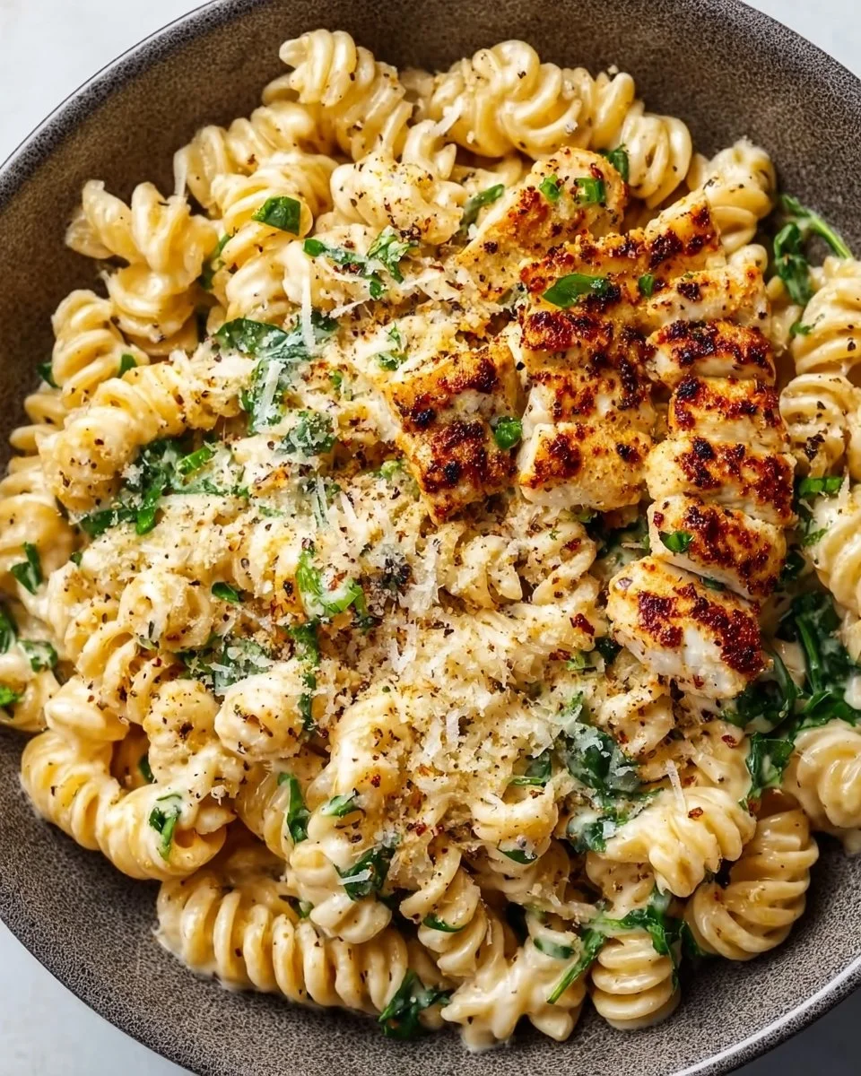 High protein garlic parmesan pasta bowls rich in flavor and nutrition