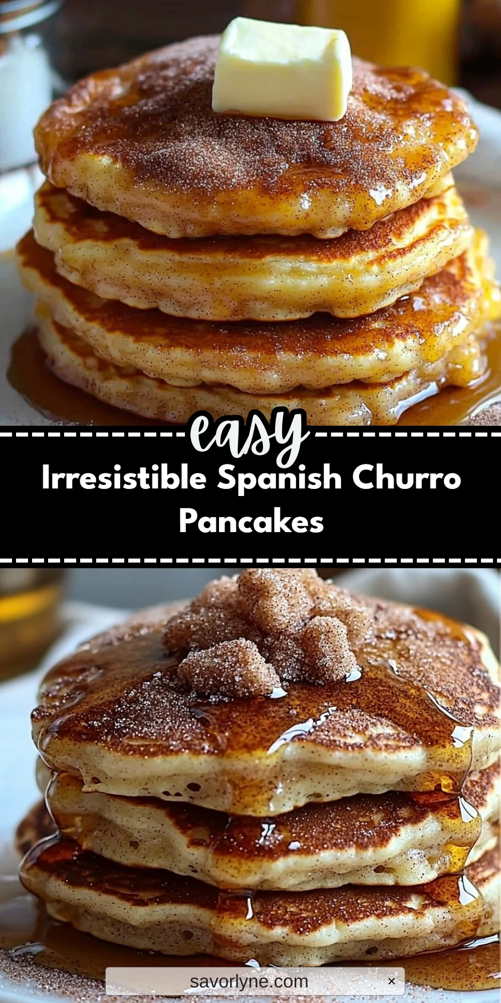 Irresistible Spanish Churro Pancakes