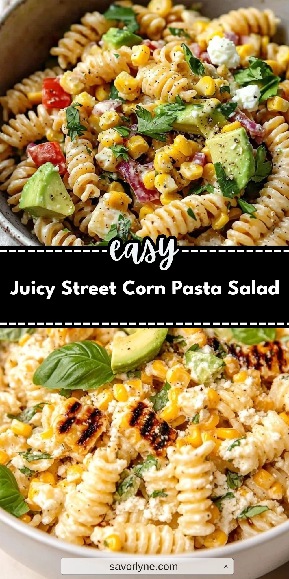 Juicy Street Corn Pasta Salad