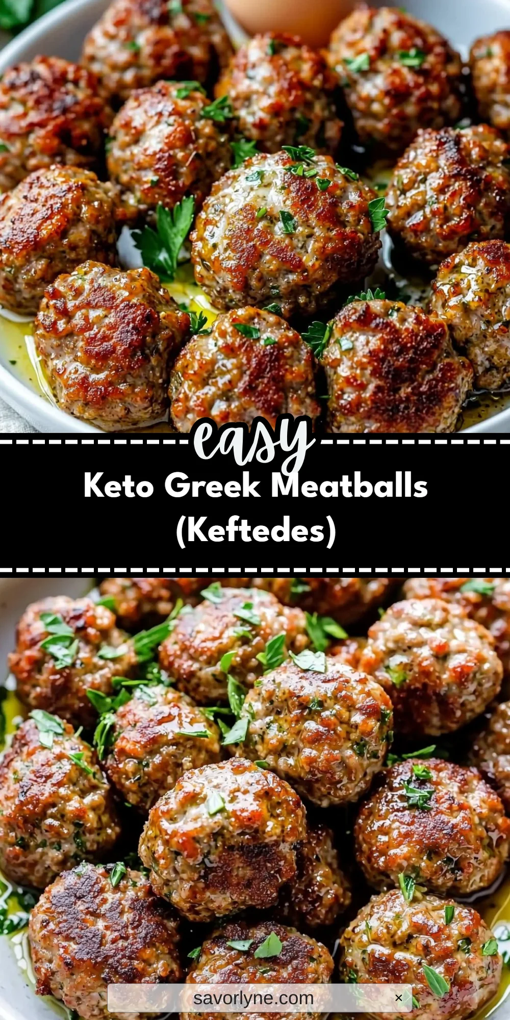 Keto Greek Meatballs (Keftedes)