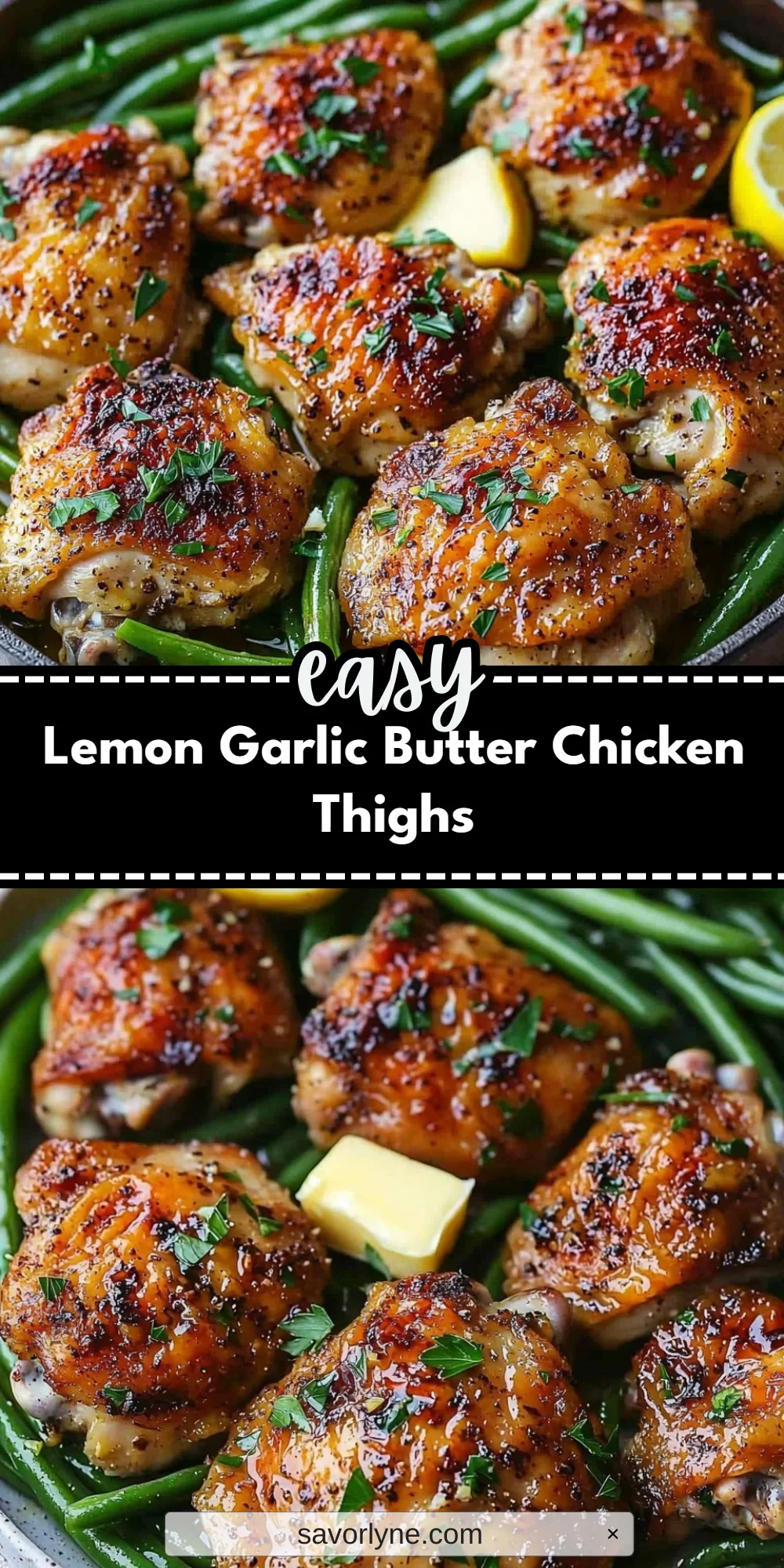 Lemon Garlic Butter Chicken Thighs