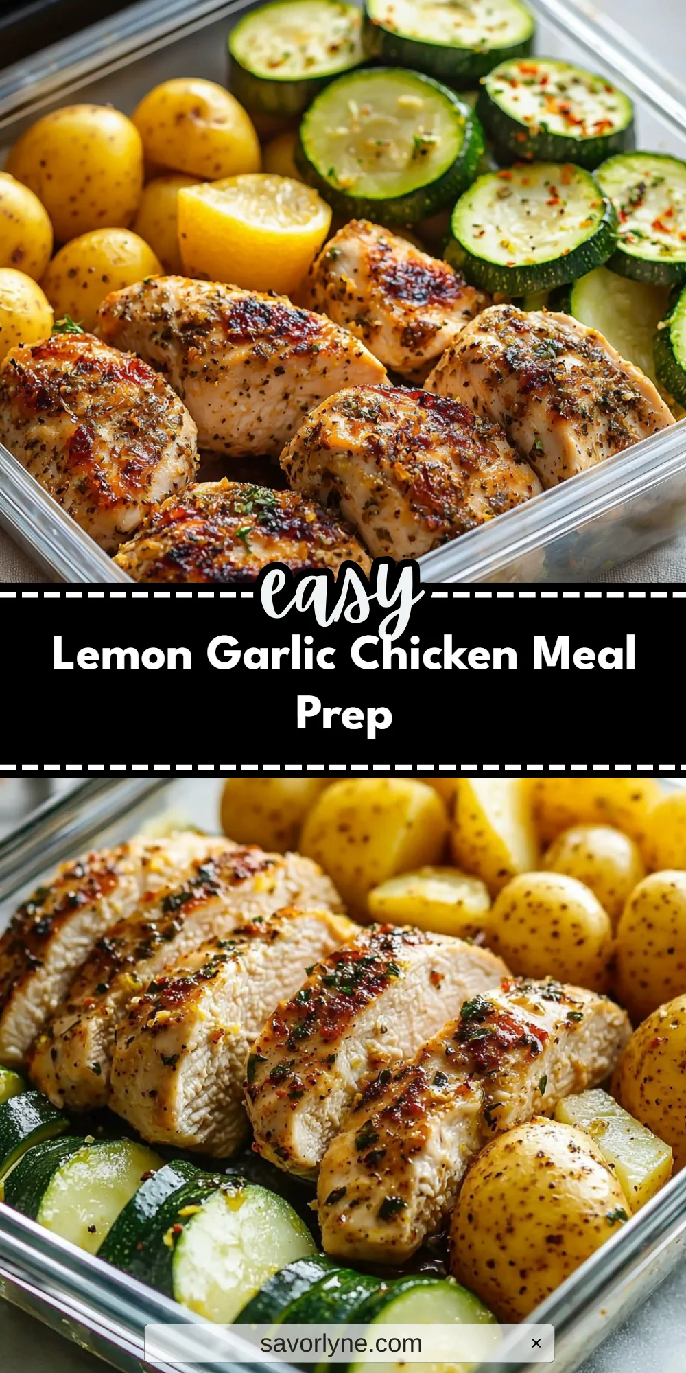 Lemon Garlic Chicken Meal Prep