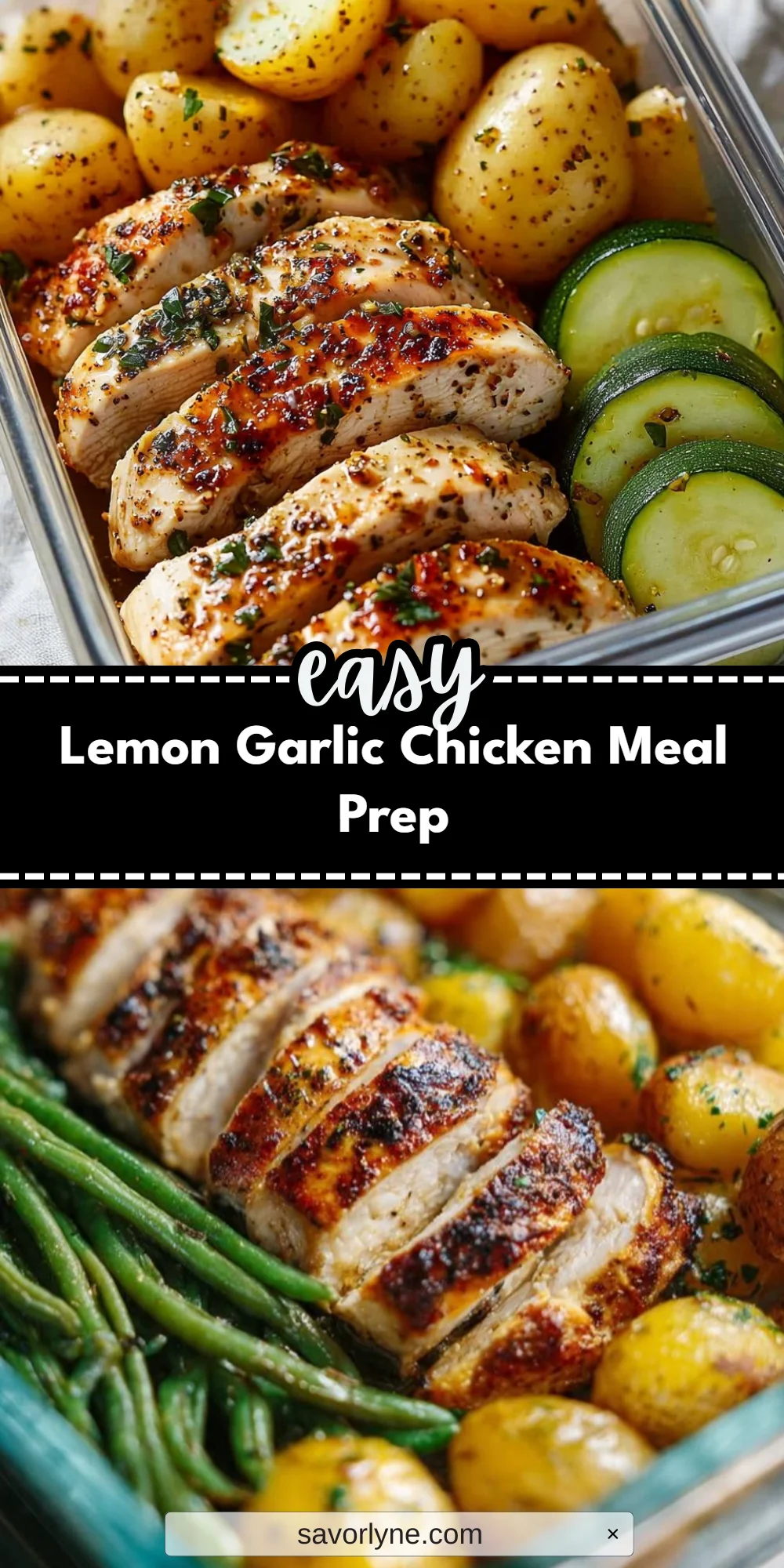 Lemon Garlic Chicken Meal Prep