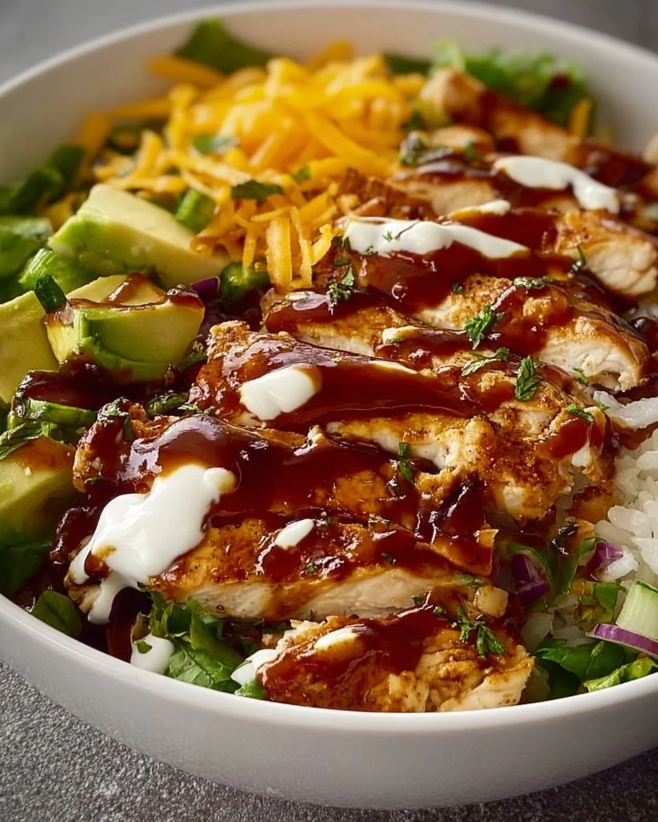 Macro Friendly BBQ Ranch Chicken Bowl with 42g of Protein