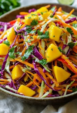 Colorful Mango Slaw with fresh ingredients and vibrant dressing