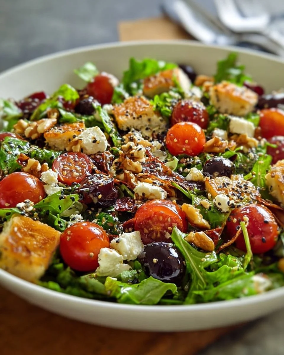 Delicious Marry Me Salad garnished with fresh ingredients in a bowl