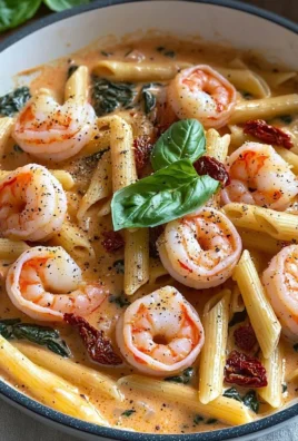 Delicious Marry Me Shrimp Pasta served with garnish on a plate.