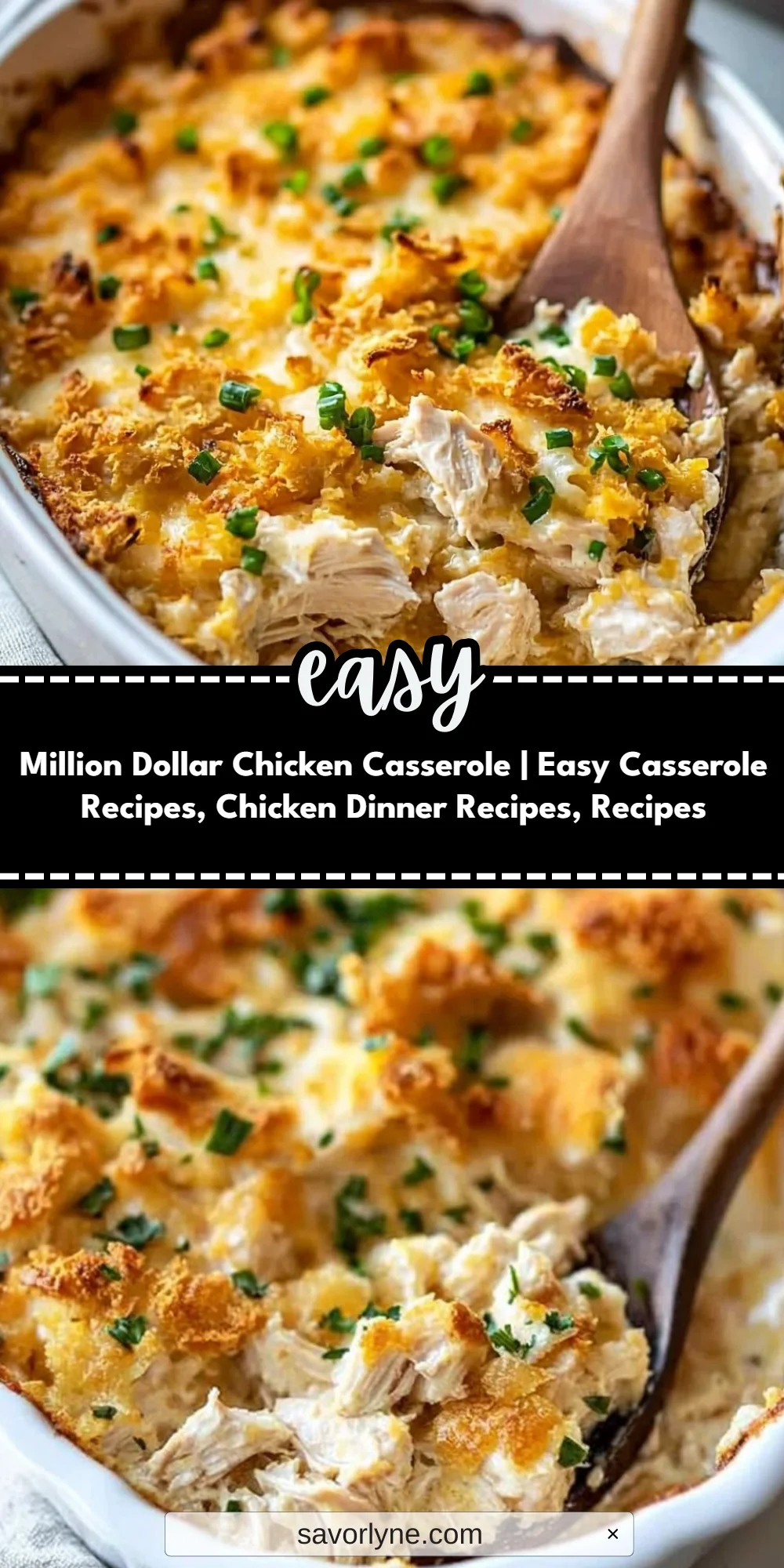 Million Dollar Chicken Casserole | Easy Casserole Recipes, Chicken Dinner Recipes, Recipes
