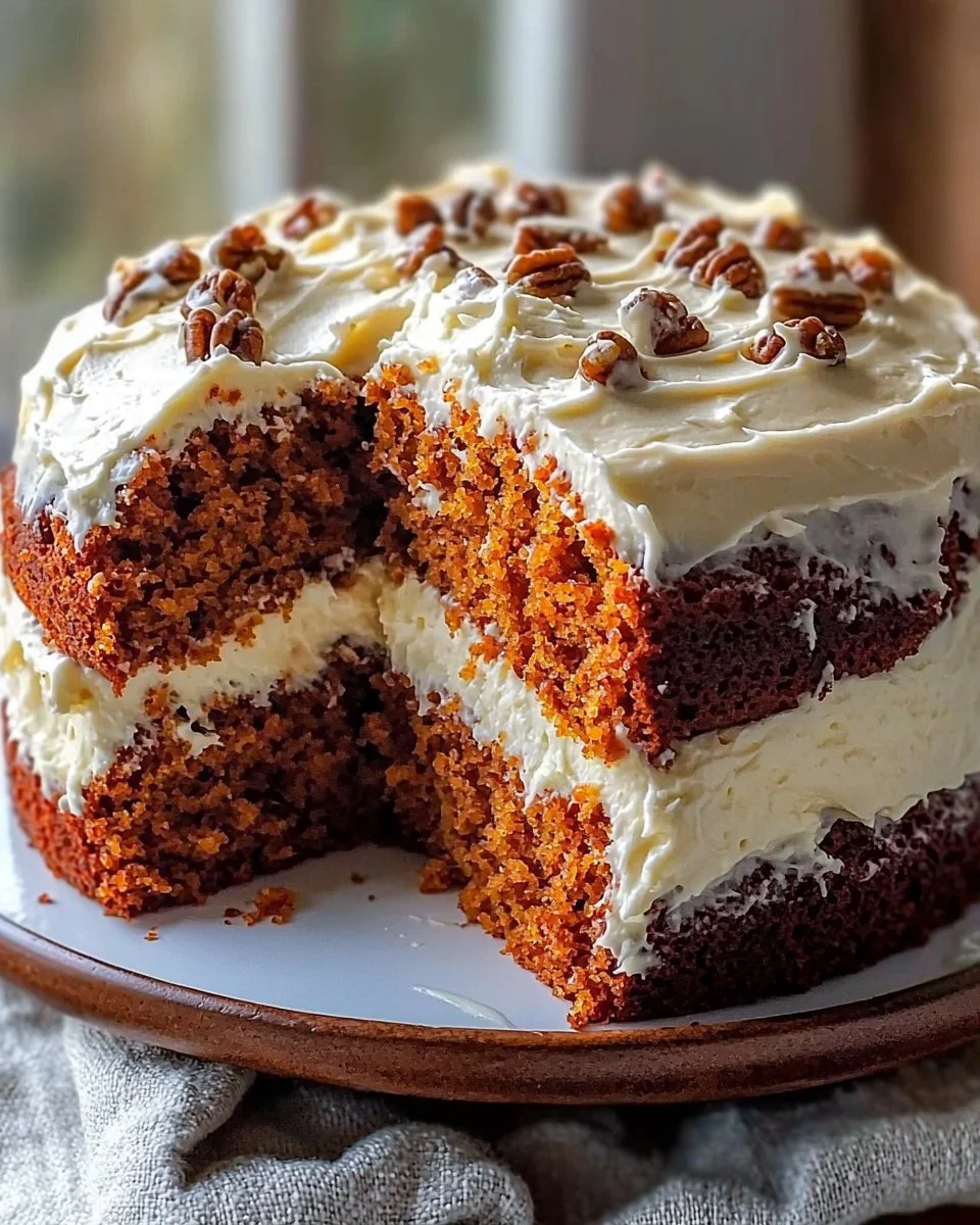 Moist Homemade Carrot Cake Recipe with Easy Cream Cheese Frosting