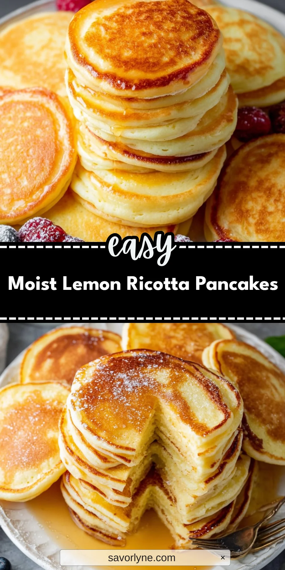 Moist Lemon Ricotta Pancakes