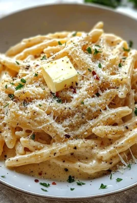Creamy garlic pasta cooked in one pot for a quick and flavorful meal.