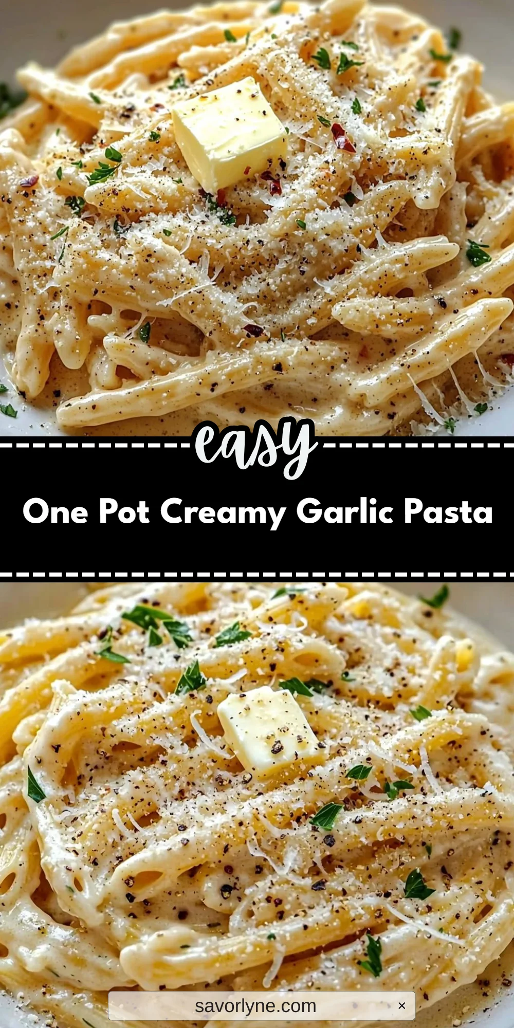 One Pot Creamy Garlic Pasta