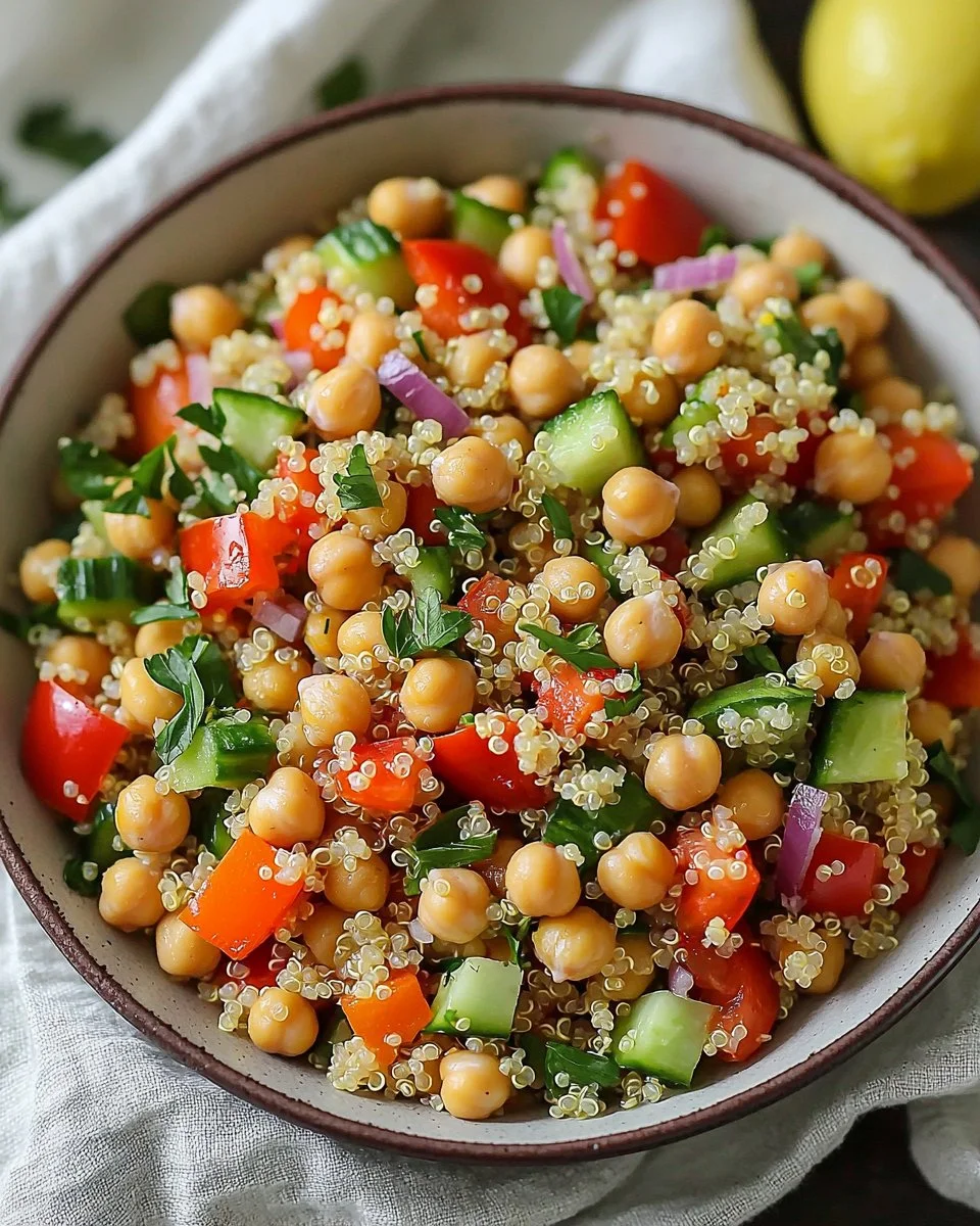 Quinoa Chickpea Salad