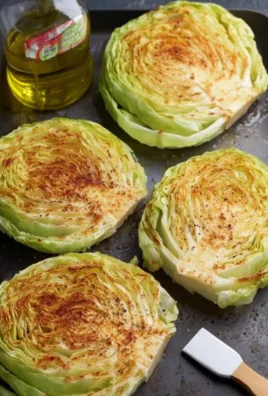 Delicious roasted cabbage steaks served as a healthy low carb dish