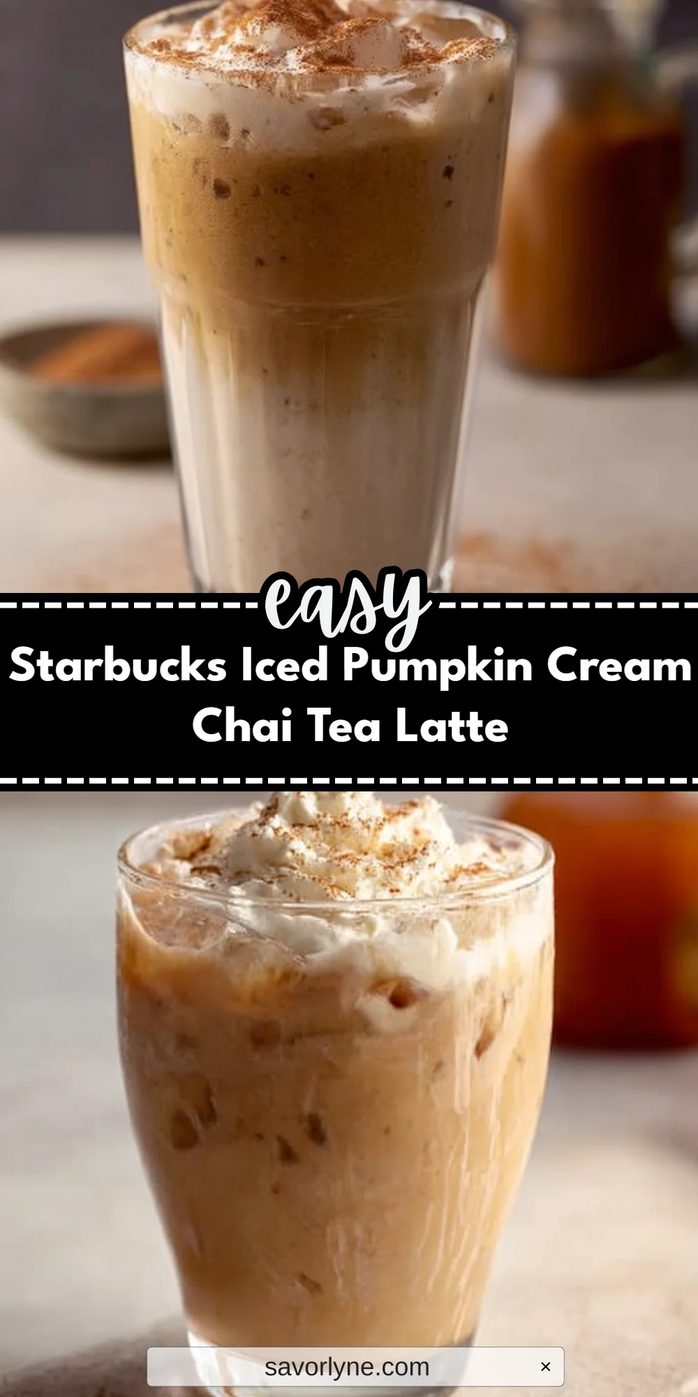 Starbucks Iced Pumpkin Cream Chai Tea Latte