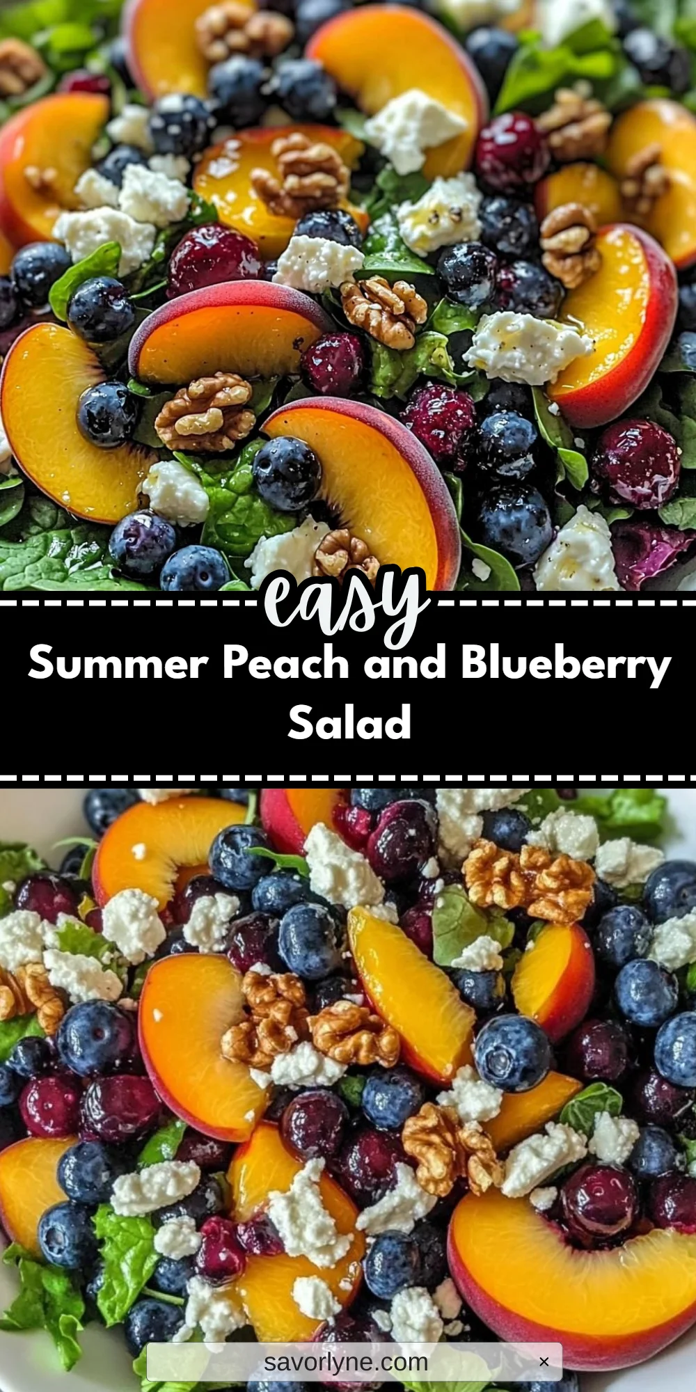 Summer Peach and Blueberry Salad
