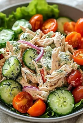 Delicious Tzatziki Chicken Salad with fresh ingredients and creamy dressing