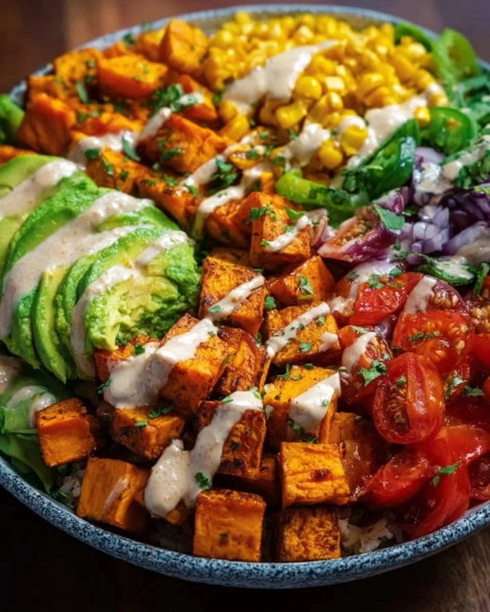 Vegan Sweet Potato Burrito Bowl