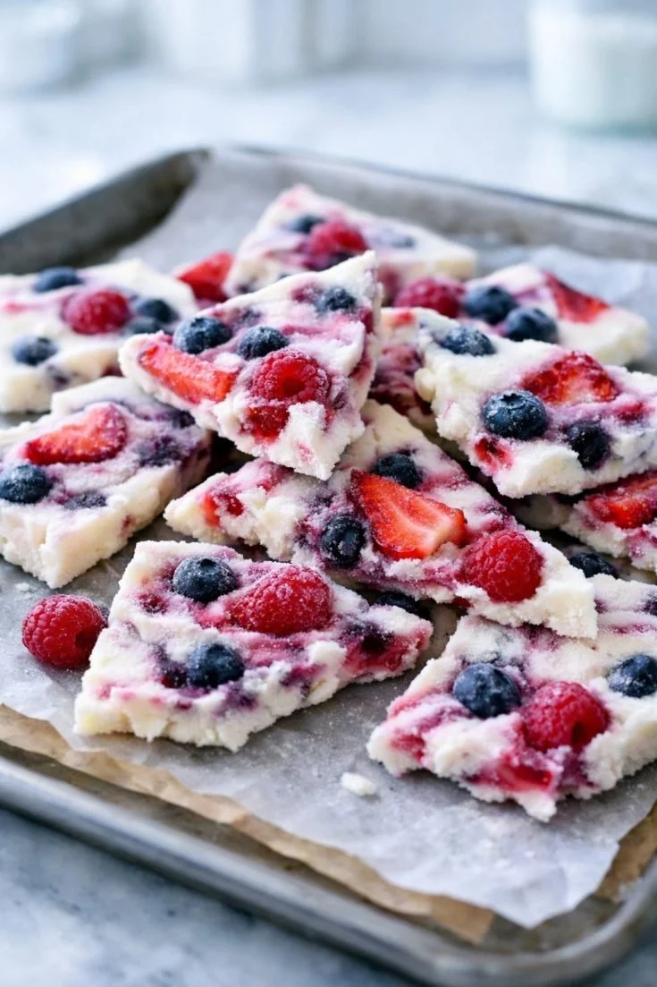 Berry Yogurt Bark