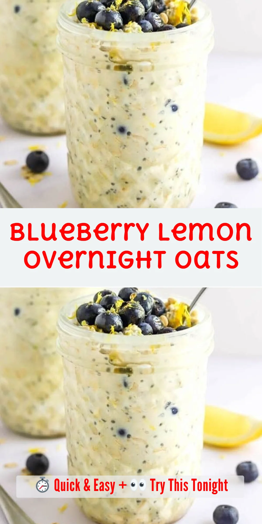 Blueberry Lemon Overnight Oats