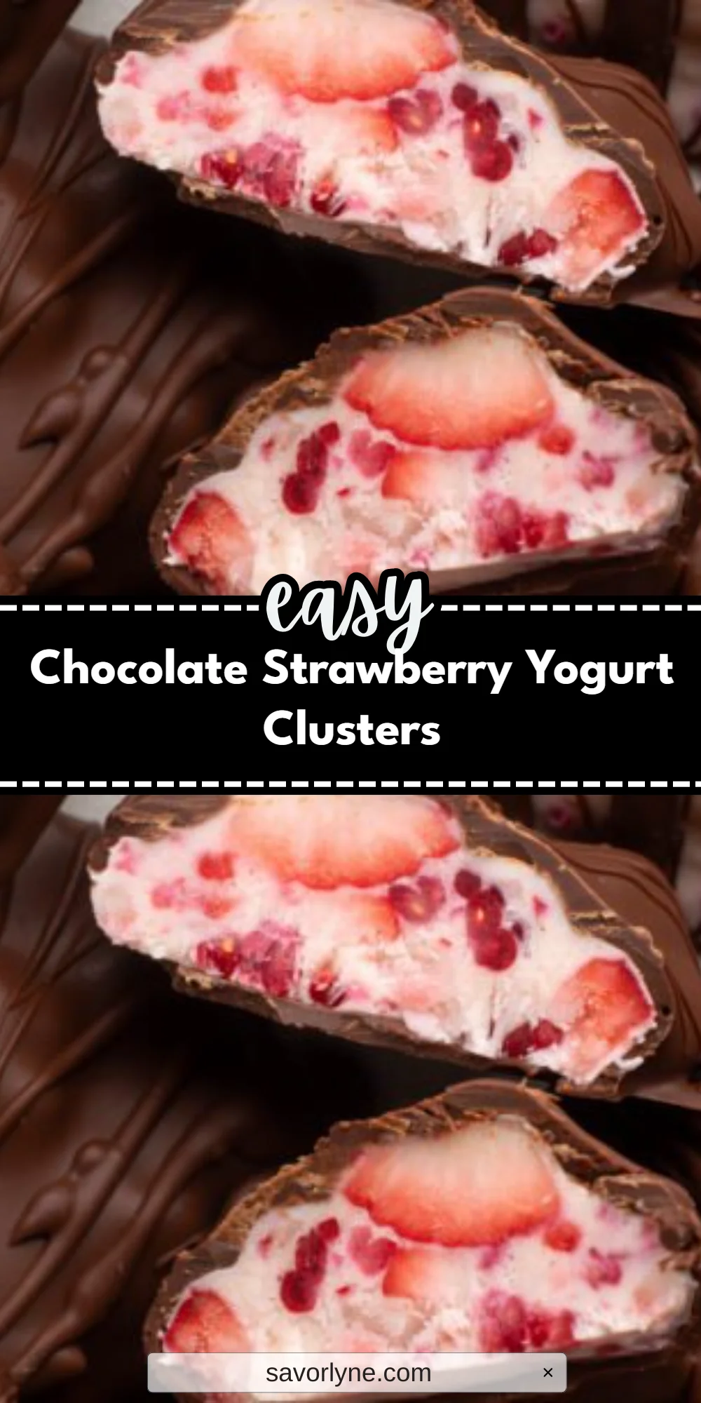 Chocolate Strawberry Yogurt Clusters