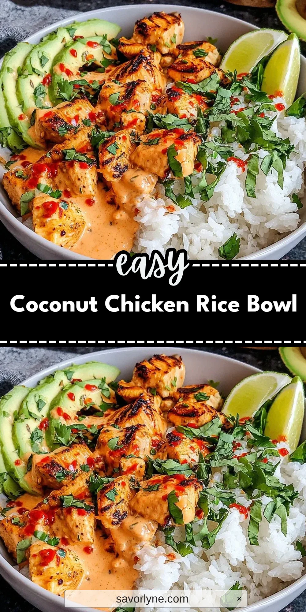Coconut Chicken Rice Bowl
