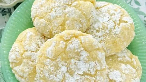 Coconut Key Lime Crinkle Cookies