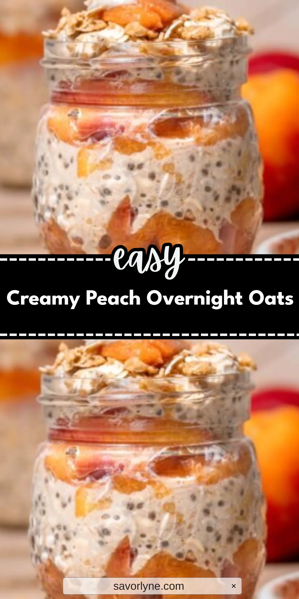 Creamy Peach Overnight Oats