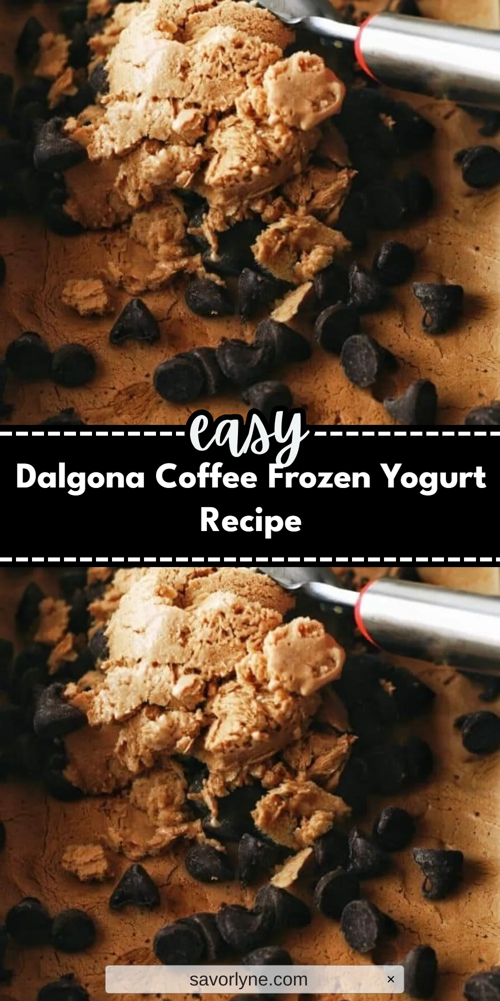 Dalgona Coffee Frozen Yogurt Recipe