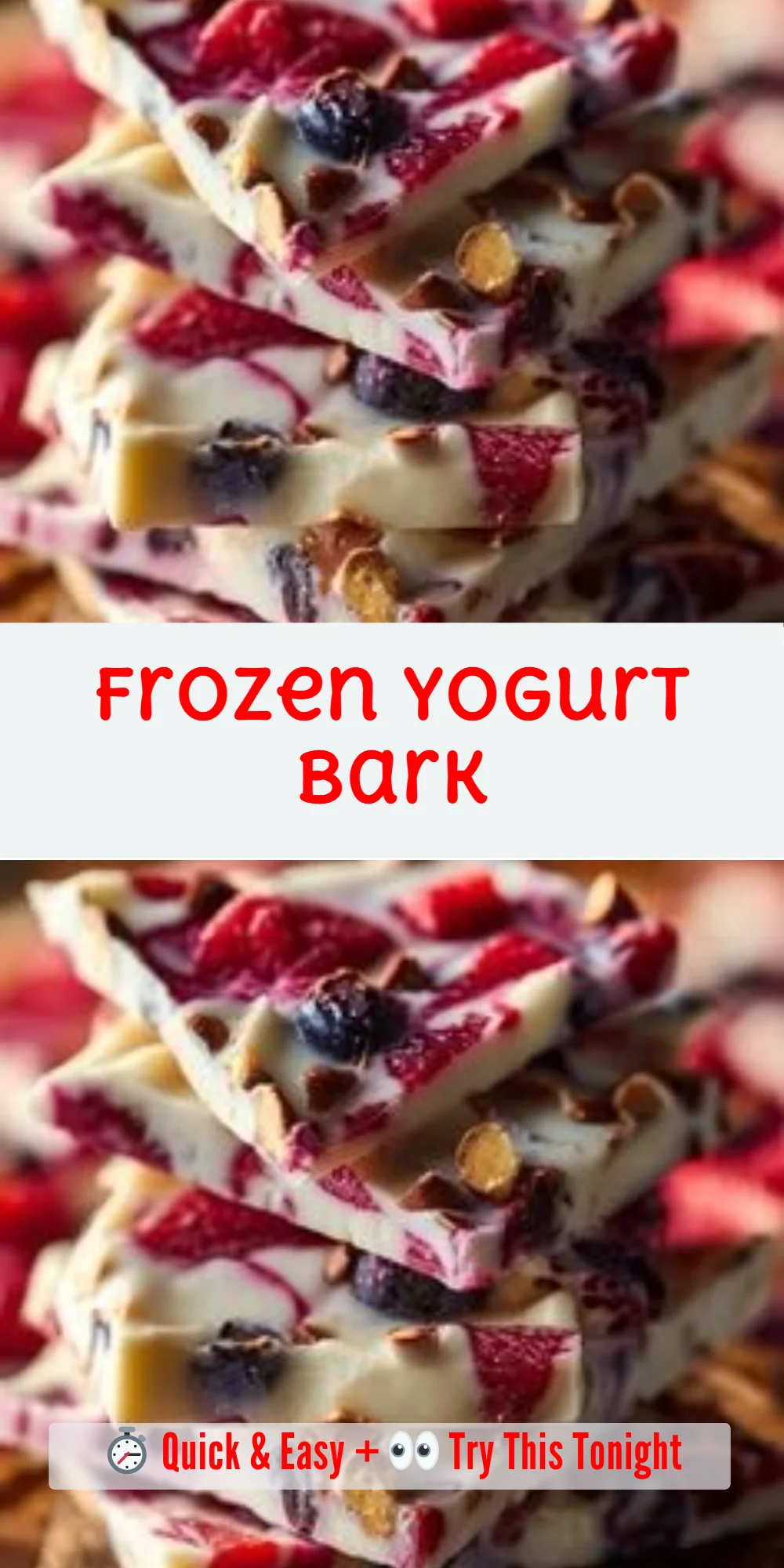 Frozen Yogurt Bark