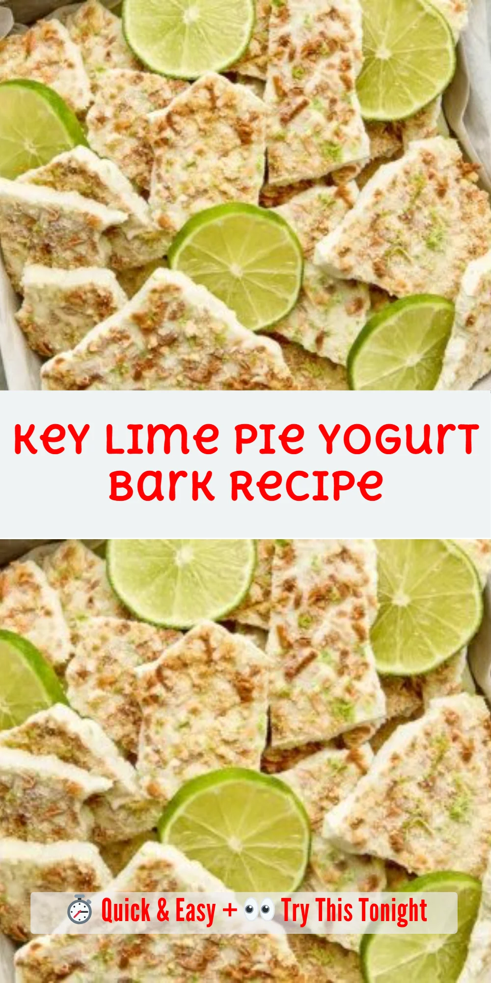 Key Lime Pie Yogurt Bark Recipe
