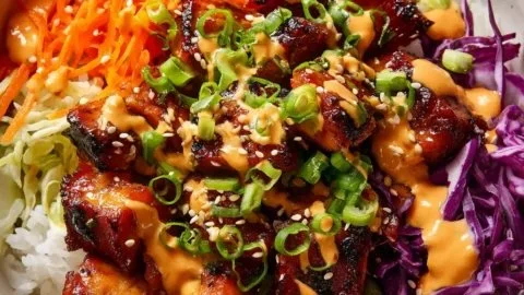 Korean BBQ Chicken Bowls (Easy Weeknight Recipe!)