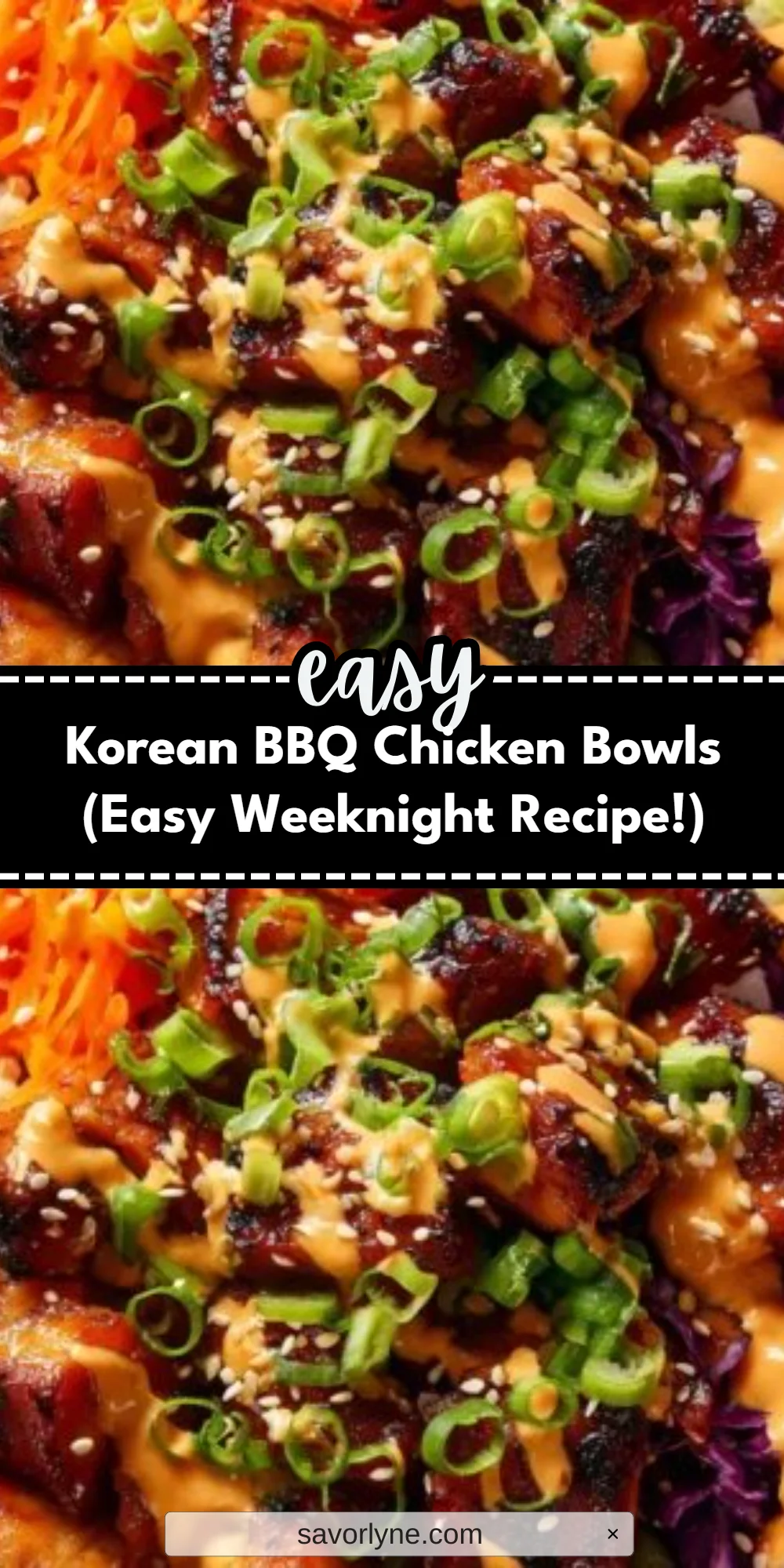 Korean BBQ Chicken Bowls (Easy Weeknight Recipe!)