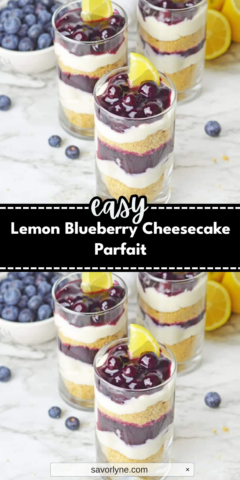 Lemon Blueberry Cheesecake Parfait