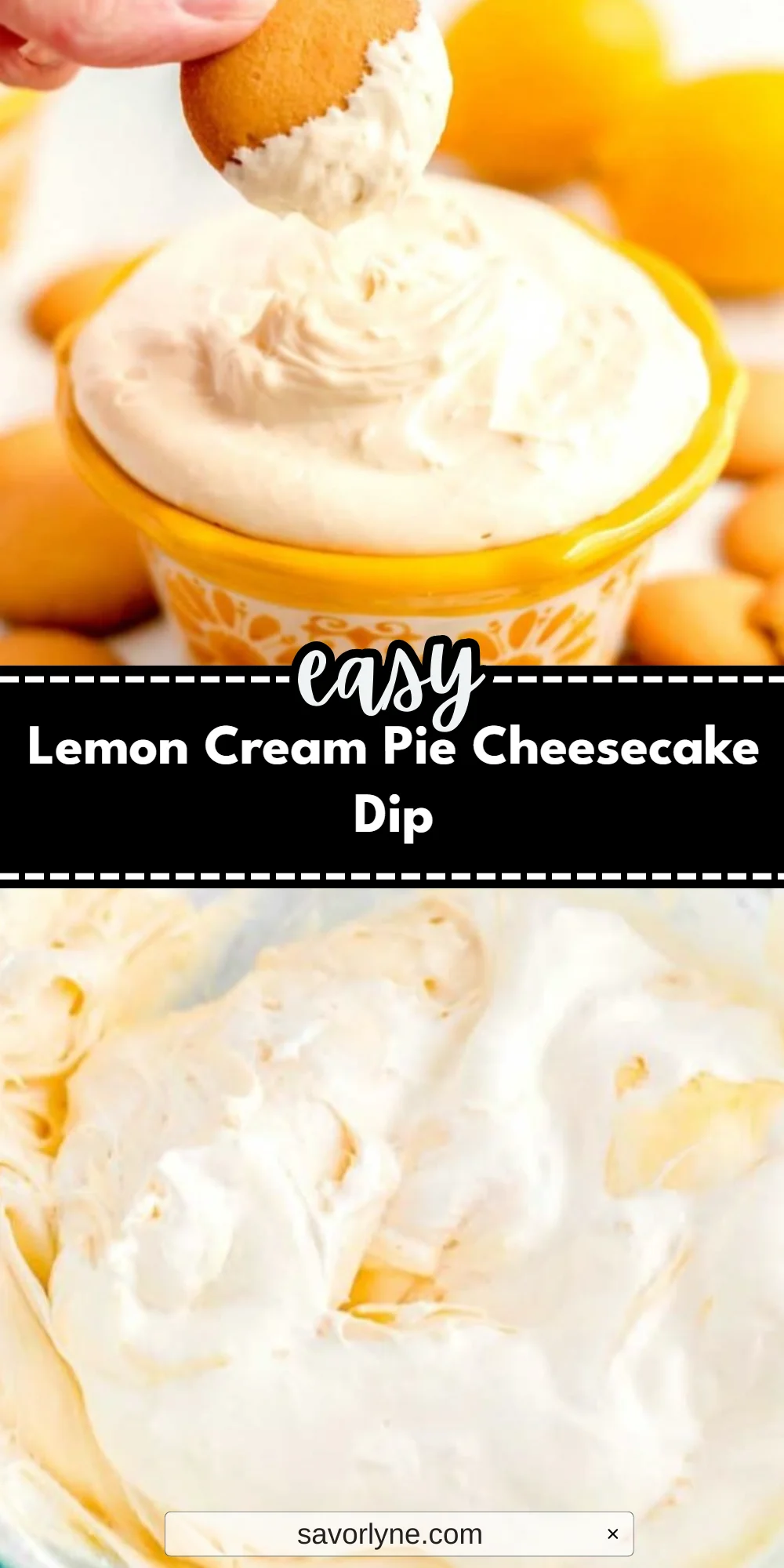 Lemon Cream Pie Cheesecake Dip
