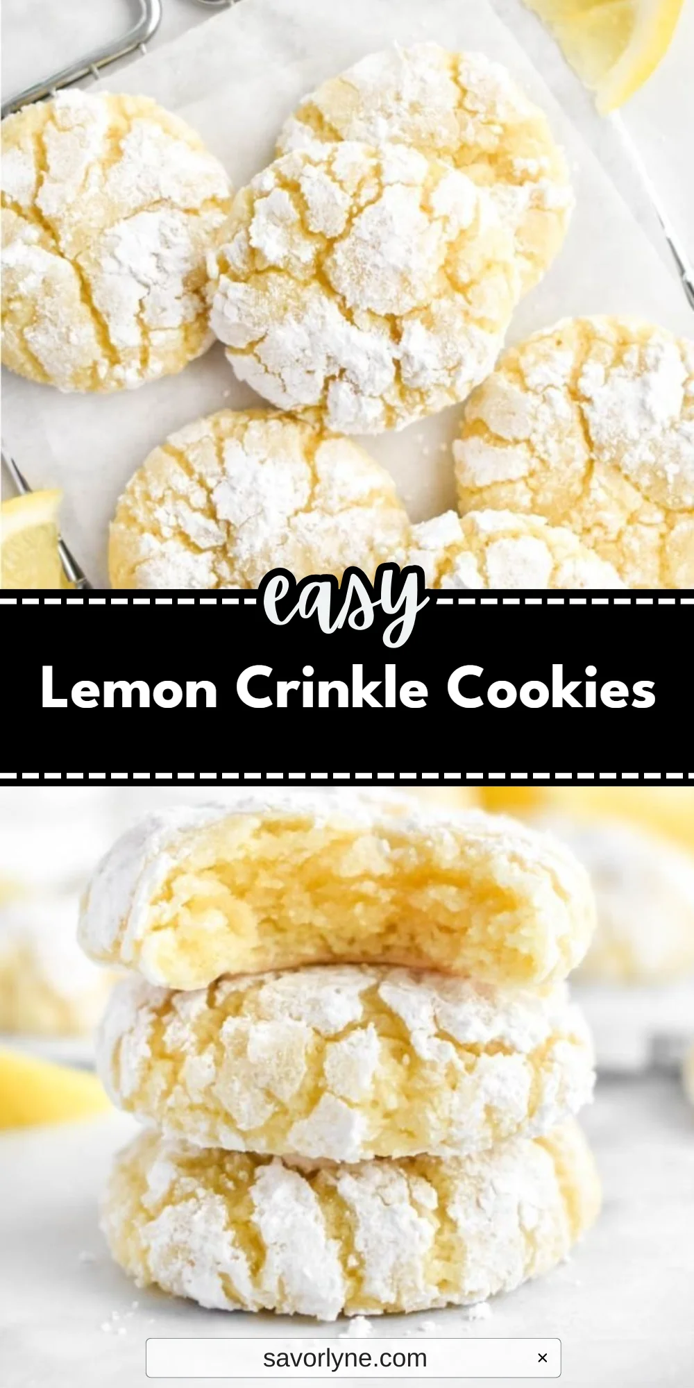 Lemon Crinkle Cookies
