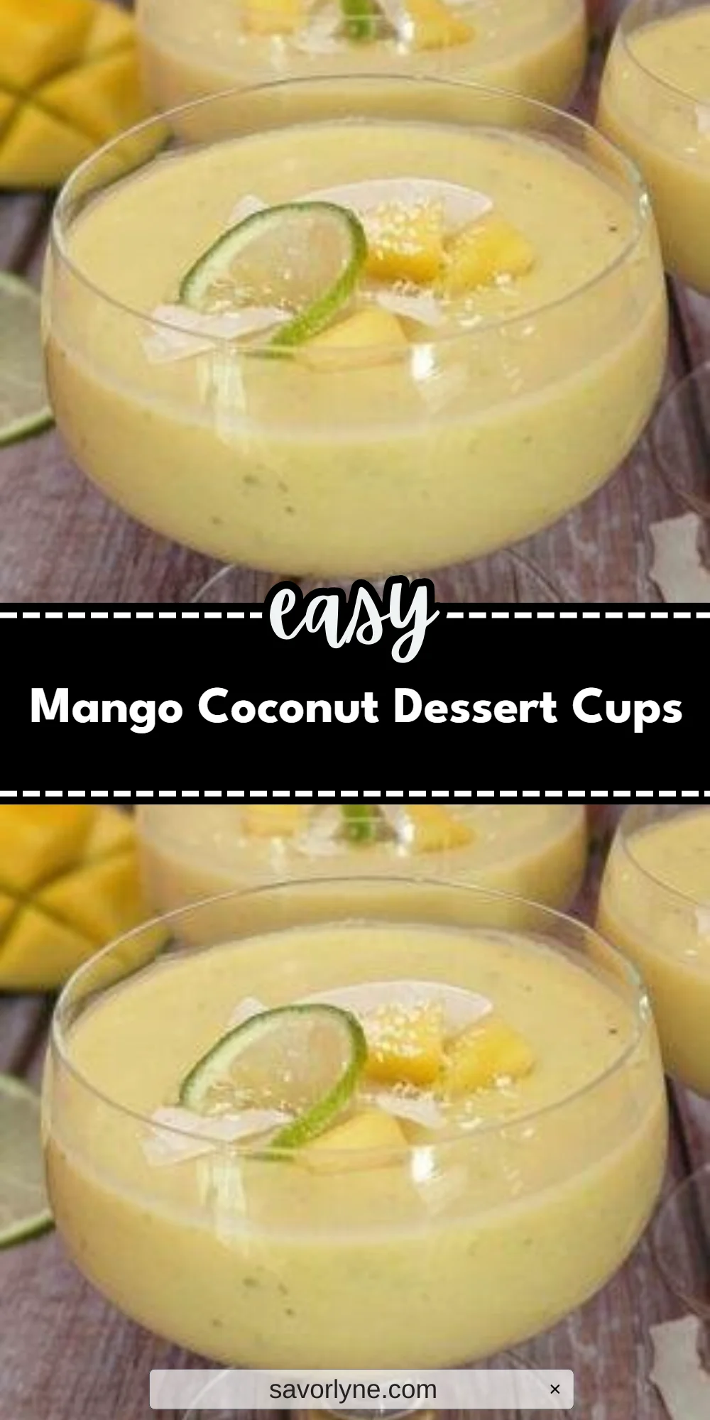 Mango Coconut Dessert Cups